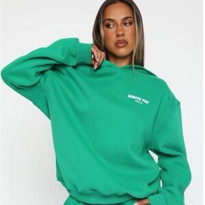White Fox Boutique Vibrant Green Hoodie